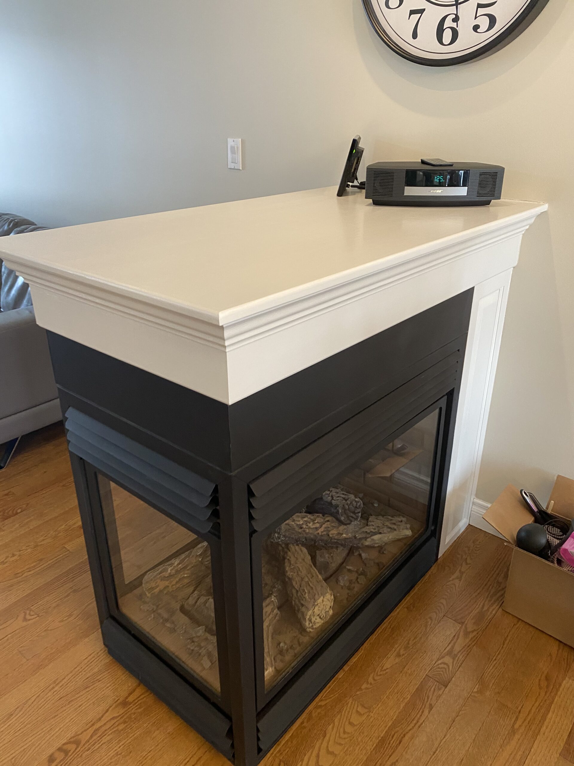 Cloquet Two Tone Cabinet Painting