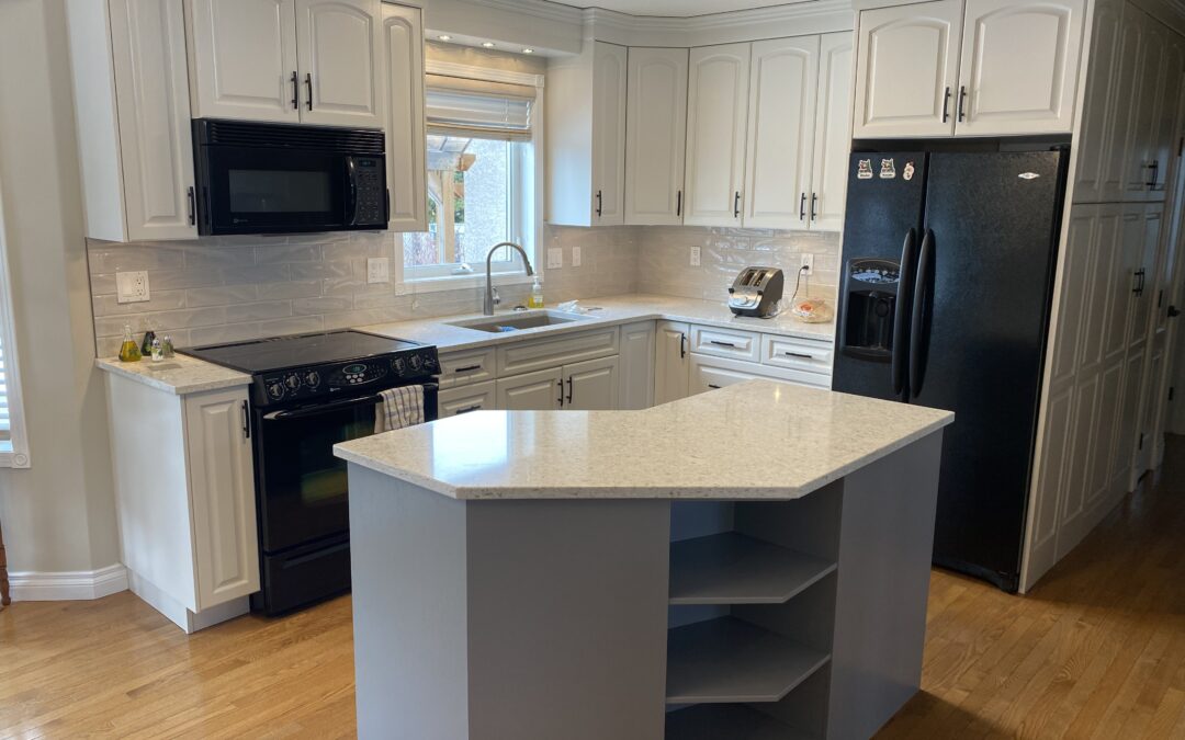 Custom Kitchen Cabinet Colour Change