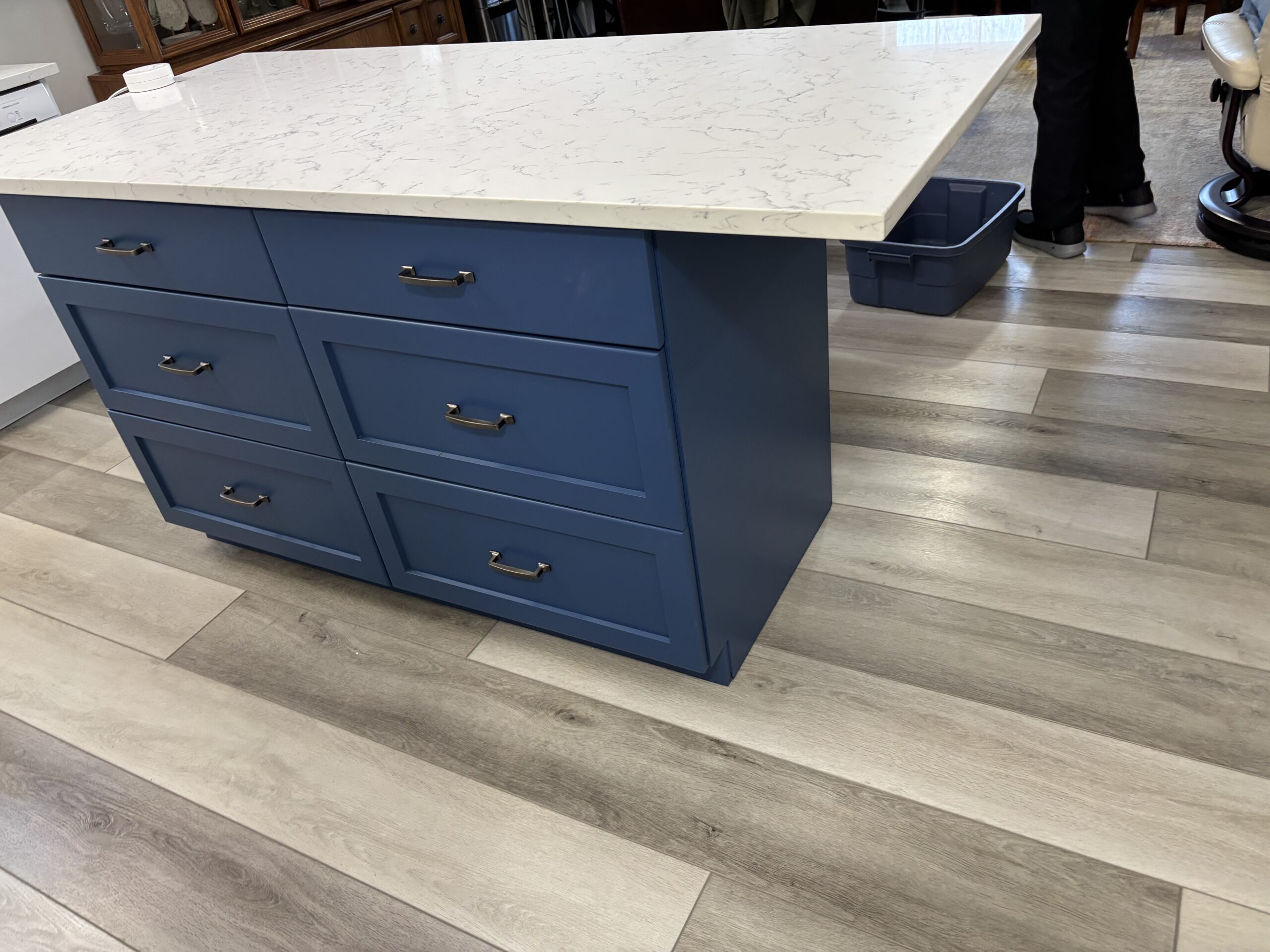 Warman Kitchen Reno - Island Repaint